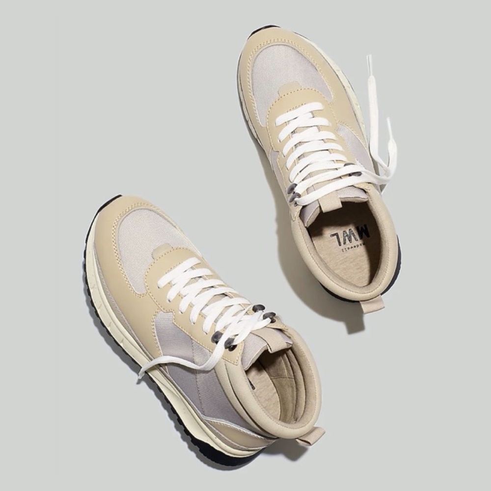 Madewell Sneaker Boot in Washed Nubuck